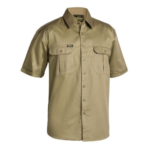 WORKWEAR, SAFETY & CORPORATE CLOTHING SPECIALISTS - ORIGINAL COTTON DRILL SHIRT - SHORT SLEEVE