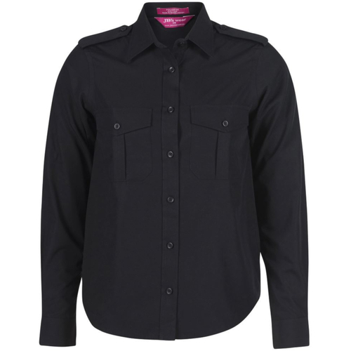 WORKWEAR, SAFETY & CORPORATE CLOTHING SPECIALISTS - JB's Ladies Long Sleeve Epaulette Shirt