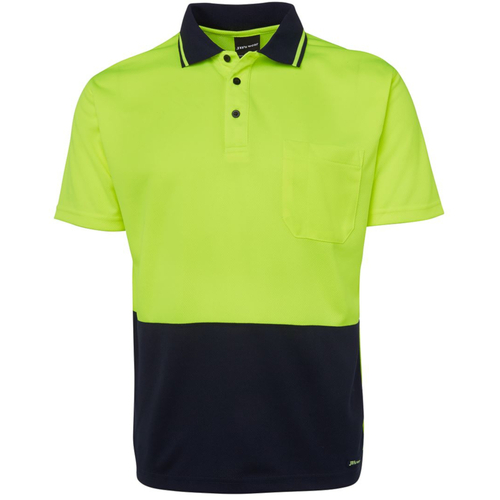 WORKWEAR, SAFETY & CORPORATE CLOTHING SPECIALISTS JB's HI VIS 4602.1 NON CUFF TRAD POLO