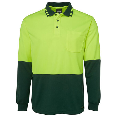 WORKWEAR, SAFETY & CORPORATE CLOTHING SPECIALISTS - JB's HI VIS L/S TRAD POLO 1