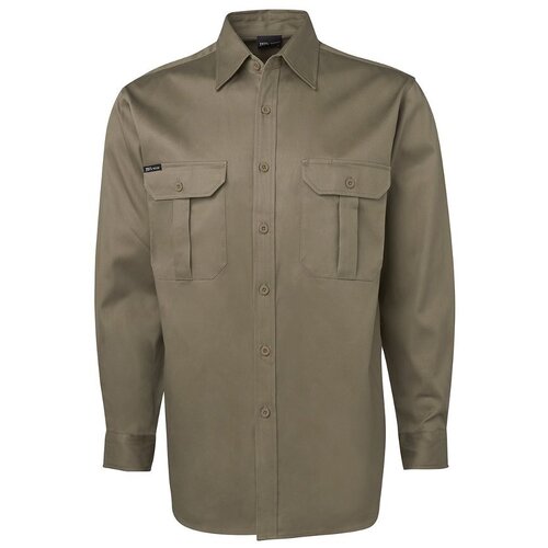 WORKWEAR, SAFETY & CORPORATE CLOTHING SPECIALISTS - JB's Long Sleeve 190G Work Shirt