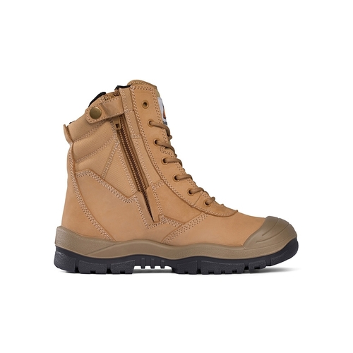 WORKWEAR, SAFETY & CORPORATE CLOTHING SPECIALISTS - High Leg ZipSider Boot w/ Scuff Cap - Wheat