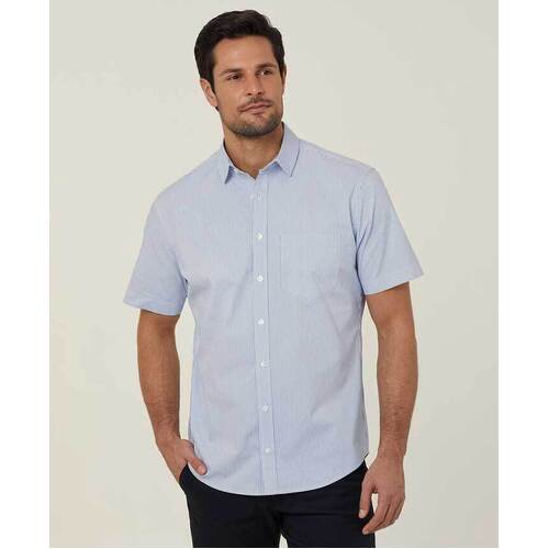 WORKWEAR, SAFETY & CORPORATE CLOTHING SPECIALISTS AVIGNON STRIPE SHORT SLEEVE SHIRT