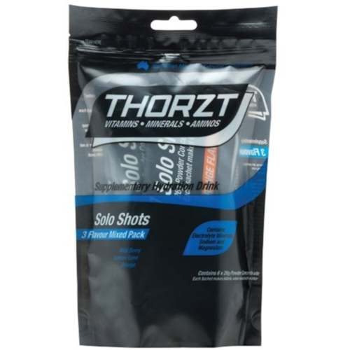 WORKWEAR, SAFETY & CORPORATE CLOTHING SPECIALISTS - Low GI Solo Shot Mixed Flavour Pack 26gm