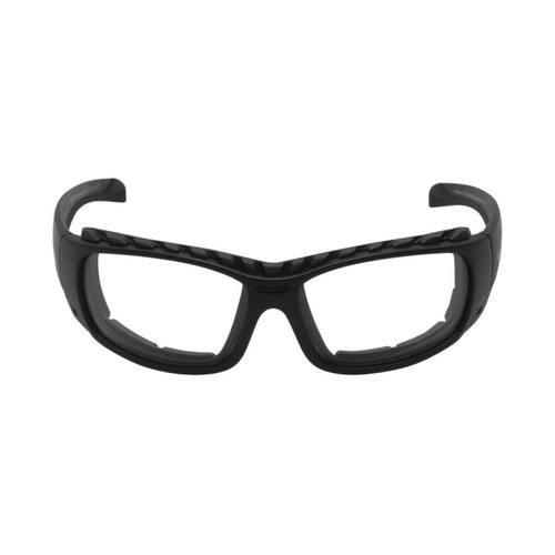 WORKWEAR, SAFETY & CORPORATE CLOTHING SPECIALISTS ARMOUR RS5066 MBL.C - Matt Black Frame, Clear Lens - Semi Functional Goggles