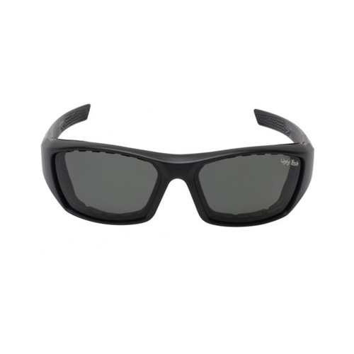 WORKWEAR, SAFETY & CORPORATE CLOTHING SPECIALISTS BULLET RSP303 MBL.SM - Matt Black Frame, Smoke Polarized Lens - Safety Polarized