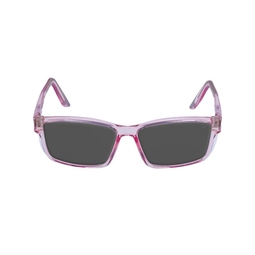 WORKWEAR, SAFETY & CORPORATE CLOTHING SPECIALISTS TWISTER S RS242S P.SM - Pink Transparent Frame, Smoke Lens - Professional Series