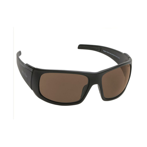 WORKWEAR, SAFETY & CORPORATE CLOTHING SPECIALISTS TRADIE RSP5001 MBL.BR - Matt Black Frame, Brown Polarized Lens - Safety Sunglass