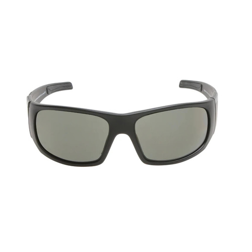 WORKWEAR, SAFETY & CORPORATE CLOTHING SPECIALISTS TRADIE - Matt Black Frame, Smoke Polarized Lens - Safety Sunglass