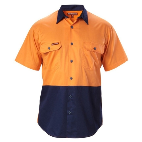 WORKWEAR, SAFETY & CORPORATE CLOTHING SPECIALISTS - Koolgear - Hi-Vis Two Tone Ventilated Shirt Short Sleeve