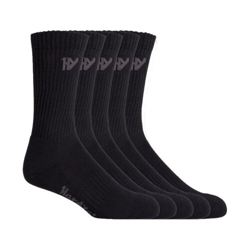 WORKWEAR, SAFETY & CORPORATE CLOTHING SPECIALISTS - Foundations - Hy Crew Sock 5 Pack